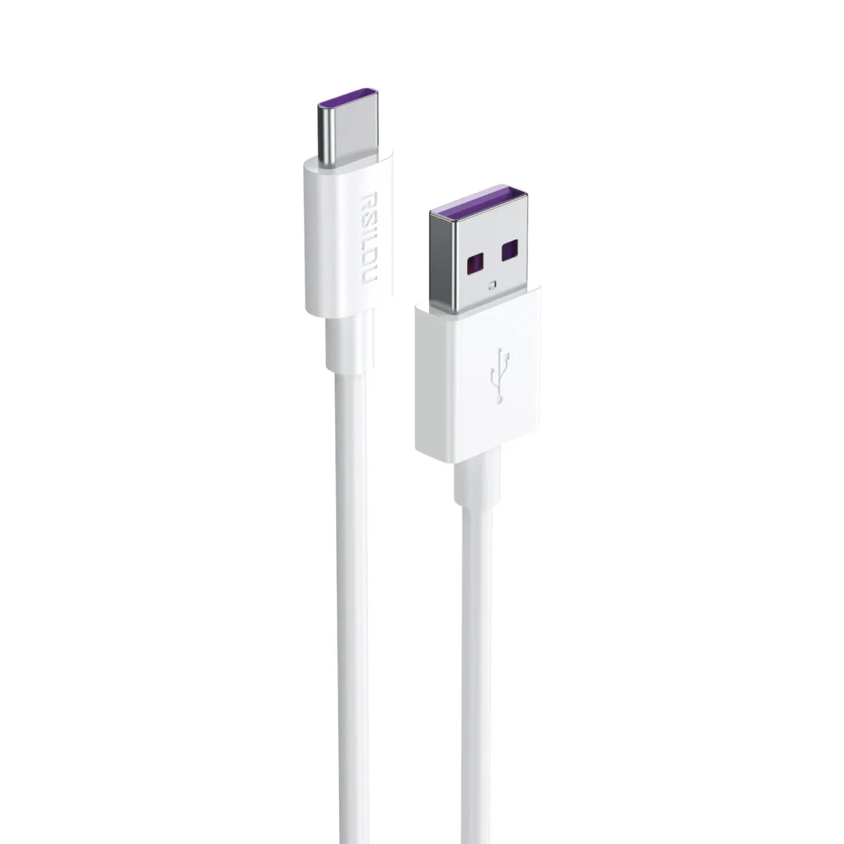 6A A-C 1M Durable Compatible with Fast Charging Data Cable-White 120W
