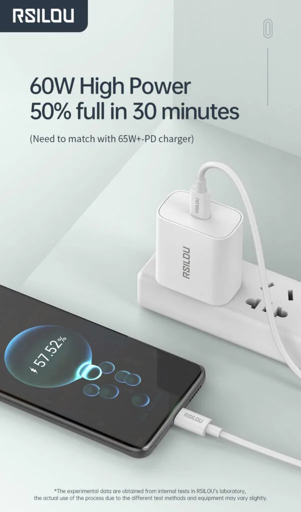 20W USB-C Fast Charger-White GAN - الصورة 9