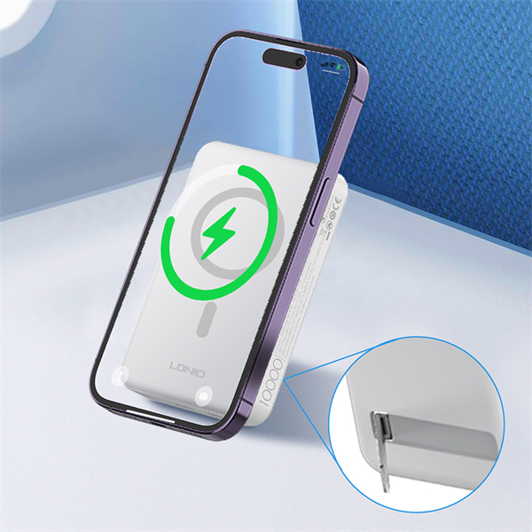 LDNIO Magnetic Wireless Power Bank 10000mAh