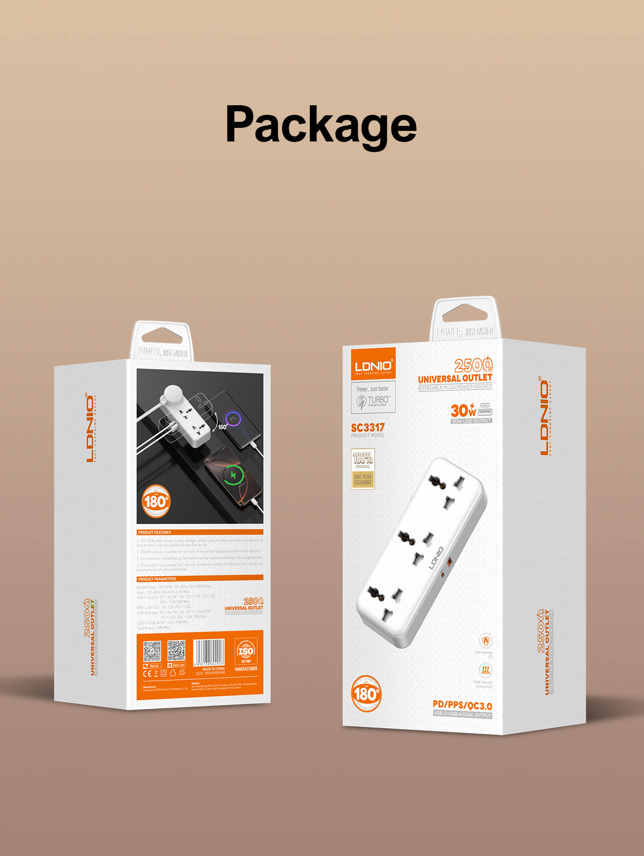 LDNIO SC3317 Rotatable Power Socket - الصورة 7