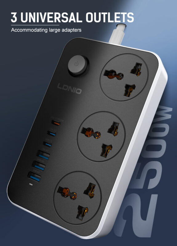 LDNIO SC3604C Waterproof Power Strip USB-C